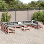 Voir la diapositive 3 : VIDAXL Salon de jardin 11 pcs bois massif sapin de douglas