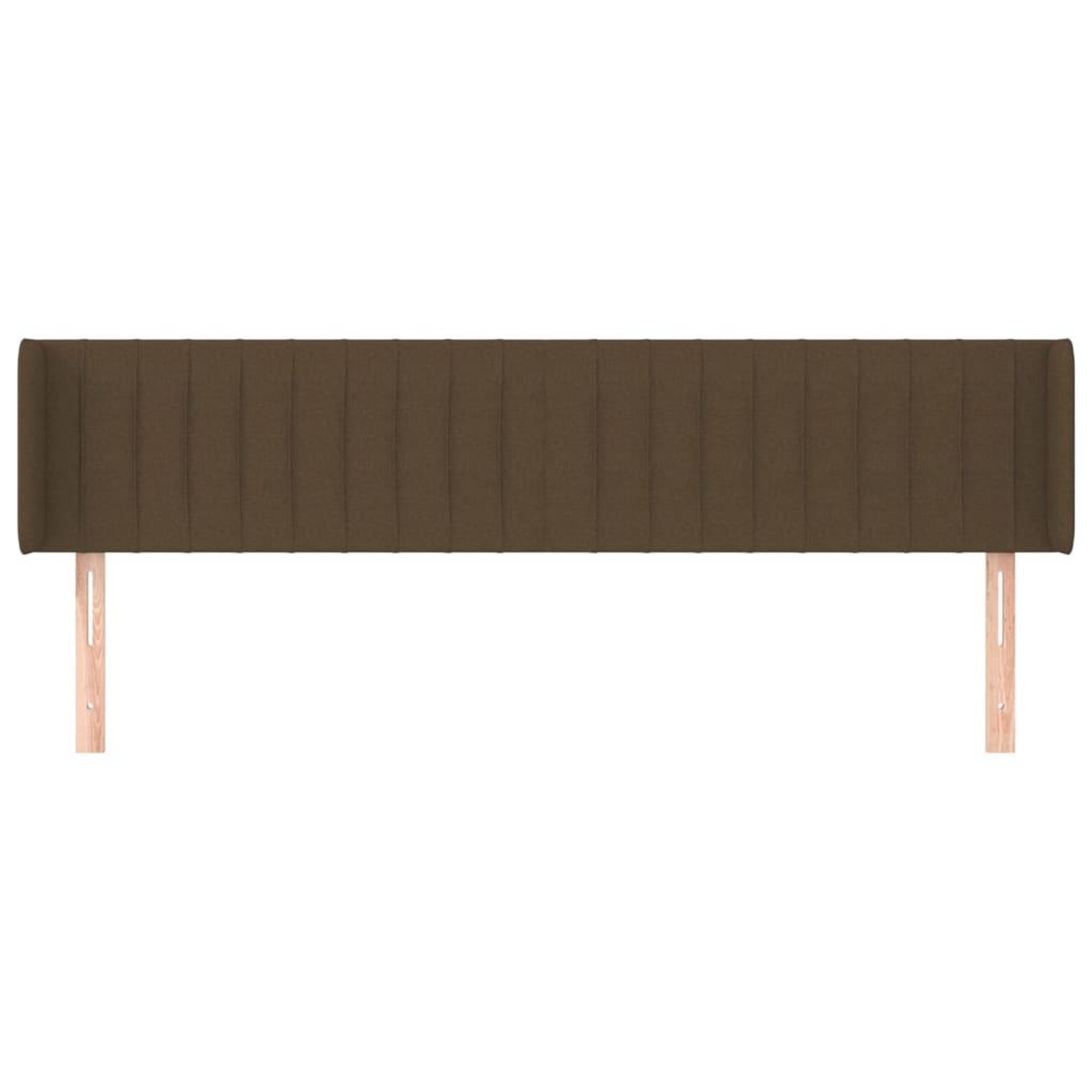 Voir la diapositive 3 : VIDAXL Tete de lit avec oreilles Marron Fonce 163x16x78/88 cm Tissu