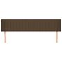 Voir la diapositive 3 : VIDAXL Tete de lit avec oreilles Marron Fonce 163x16x78/88 cm Tissu