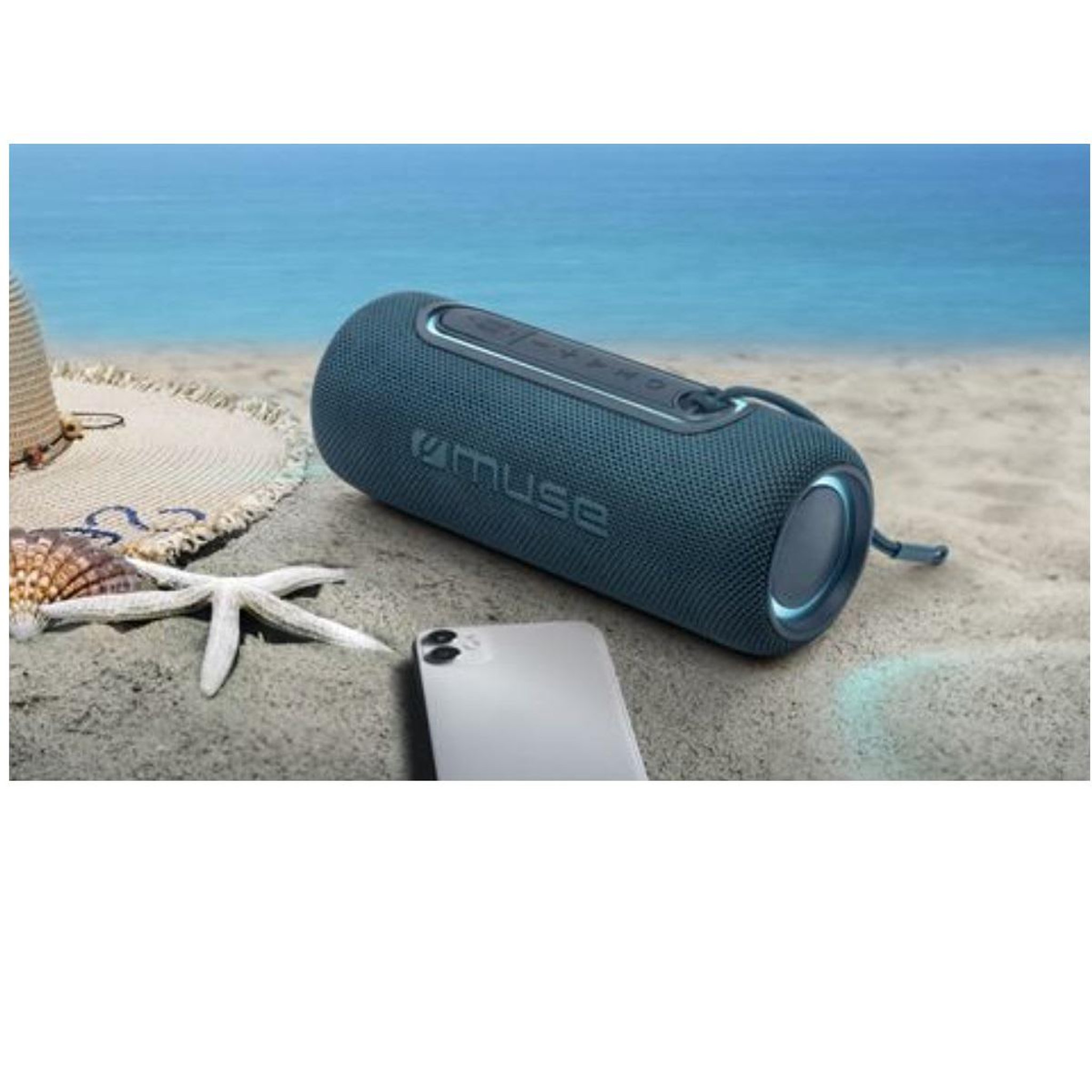 Voir la diapositive 2 : Muse Enceinte nomade bluetooth bleu - m780btb