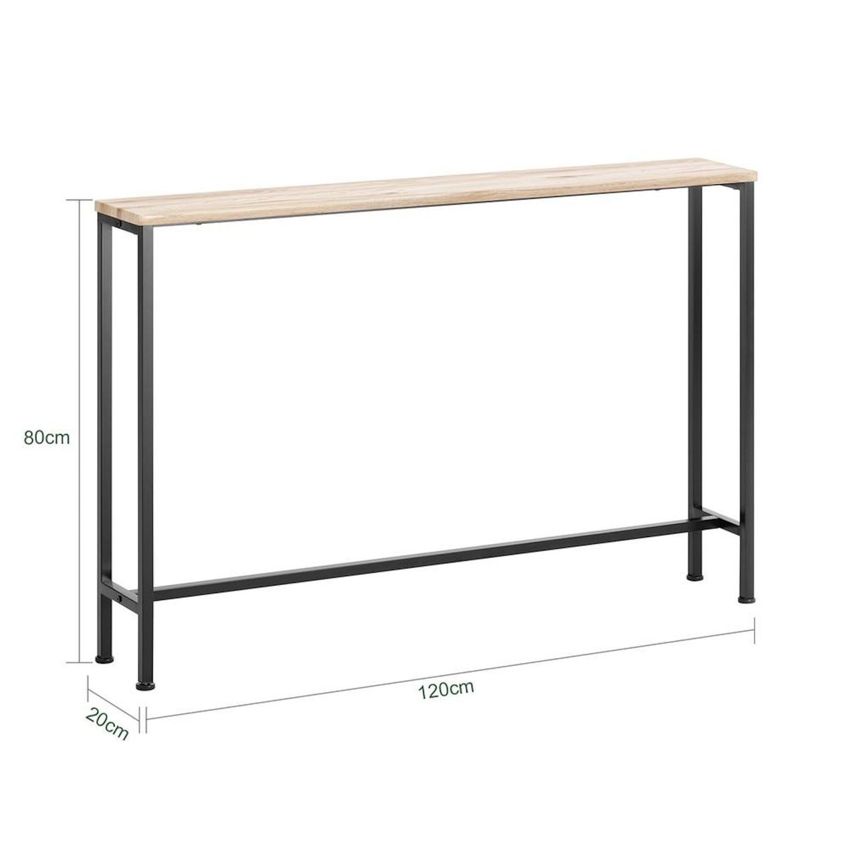 SOBUY SoBuy - Console D'entrée - 120x20x80cm - Industriel - FSB19-XL
