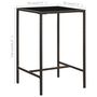Voir la diapositive 6 : VIDAXL Table de bar de jardin Marron 70x70x110 cm Resine tressee verre