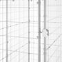 Voir la diapositive 5 : VIDAXL Chenil exterieur Acier galvanise avec toit 110x220x180 cm