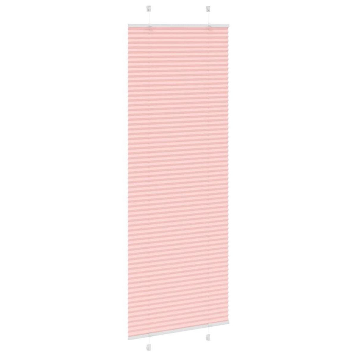 VIDAXL Store plisse rose 80x200 cm largeur du tissu 79,4 cm polyester