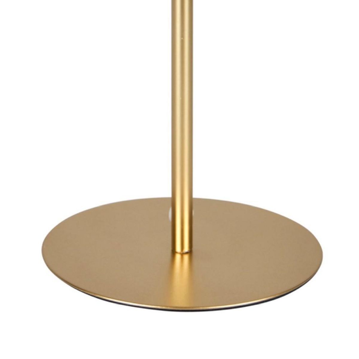 OSTARIA Lampe en métal doré avec abat-jour bambou