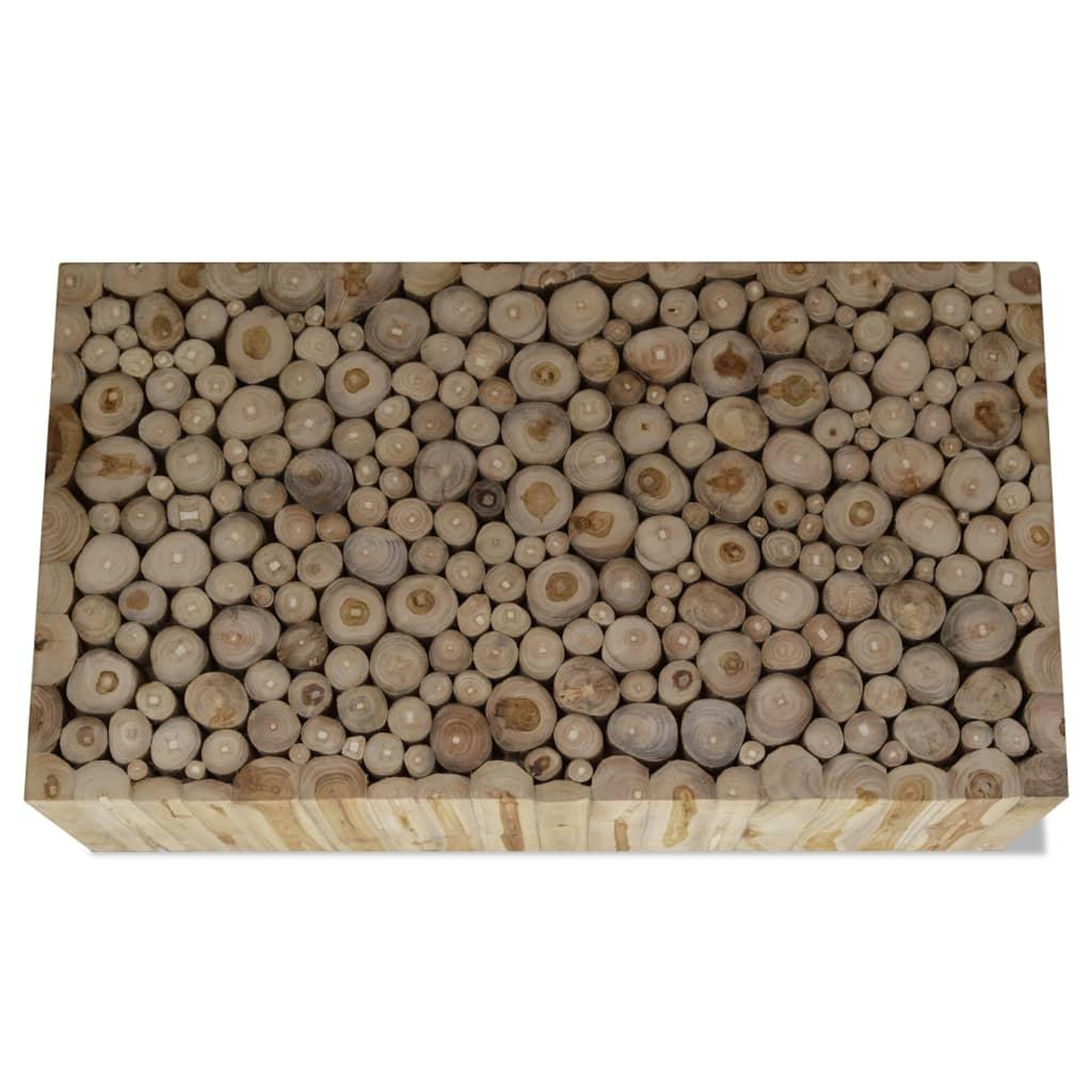 Voir la diapositive 3 : VIDAXL Table basse Teck veritable 90x50x30 cm