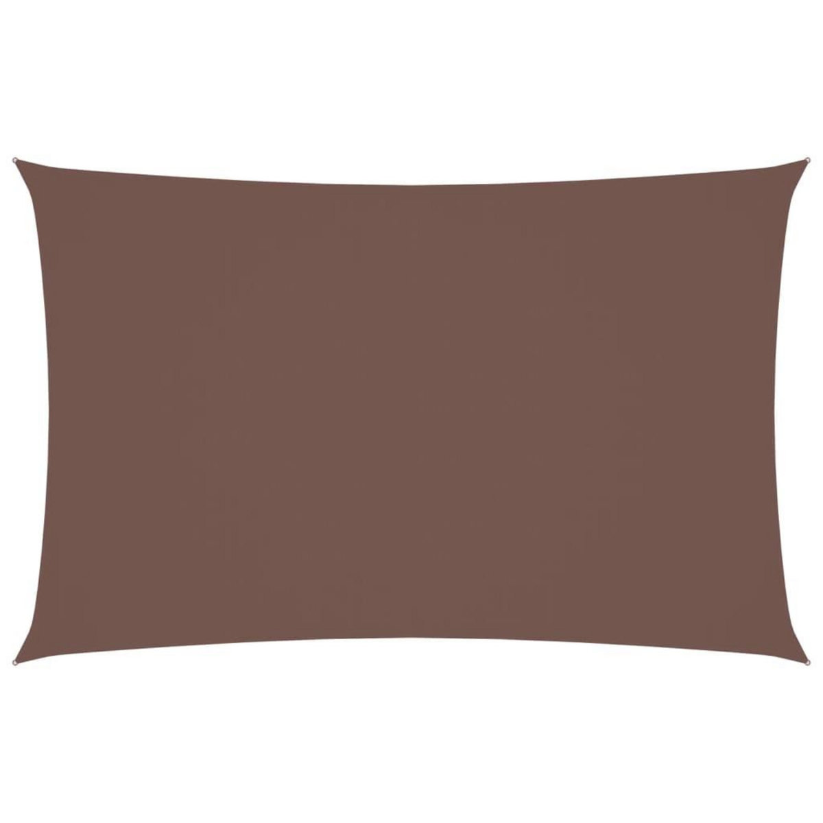 VIDAXL Voile de parasol tissu oxford rectangulaire 2x4,5 m marron