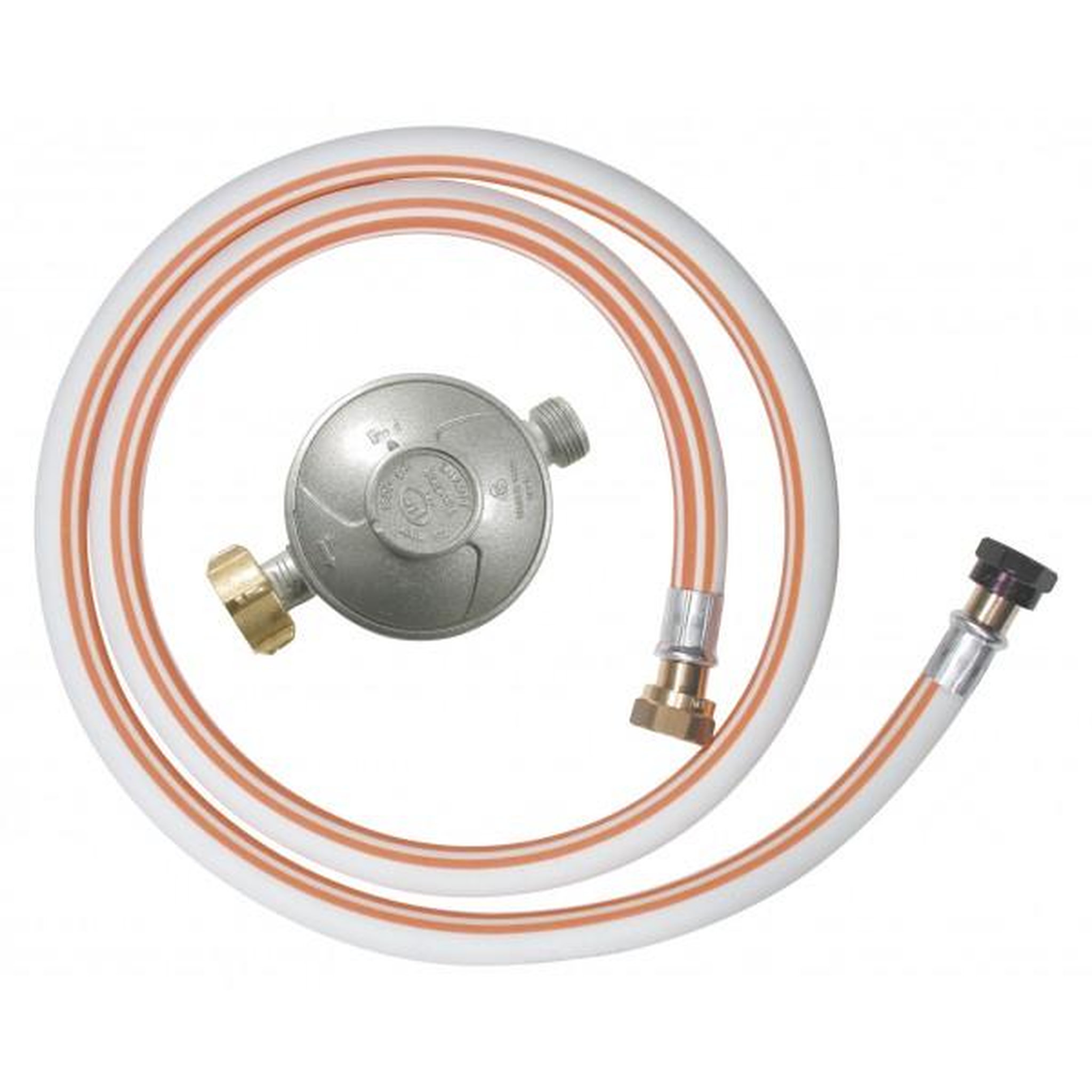 Ribitech Kit tuyau flexible butane avec 1 détendeur, 1 tétine et 1 tuyau flexible 1m50 - DG170TV810/B
