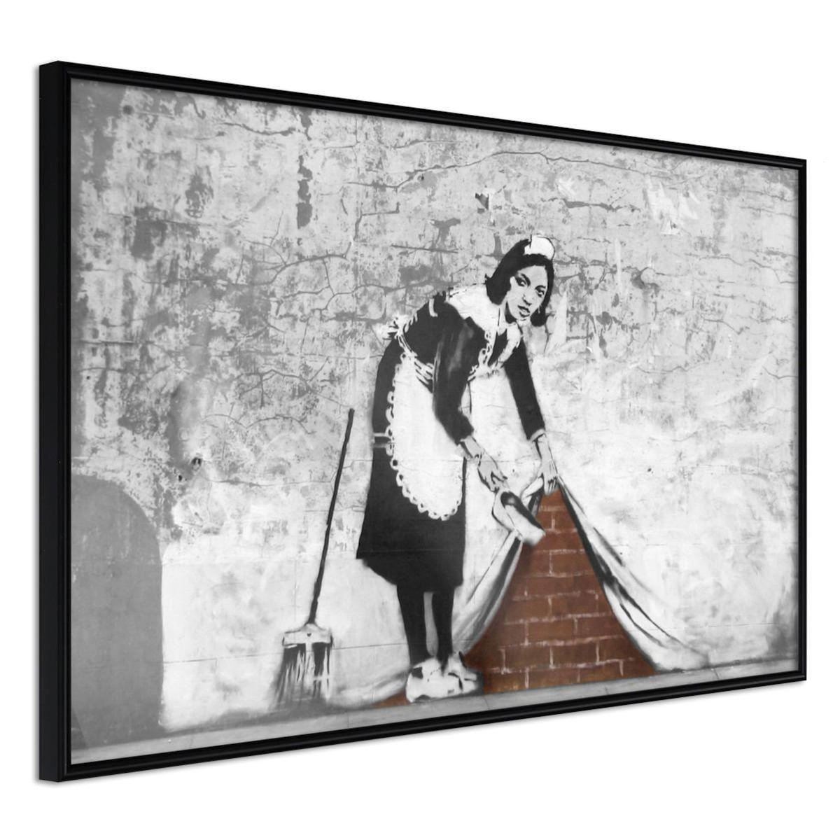 Paris Prix Affiche Murale Encadrée  Banksy Sweep it Under the Carpet