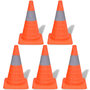 Voir la diapositive 2 : VIDAXL Cones de signalisation escamotables 5 pcs 42 cm