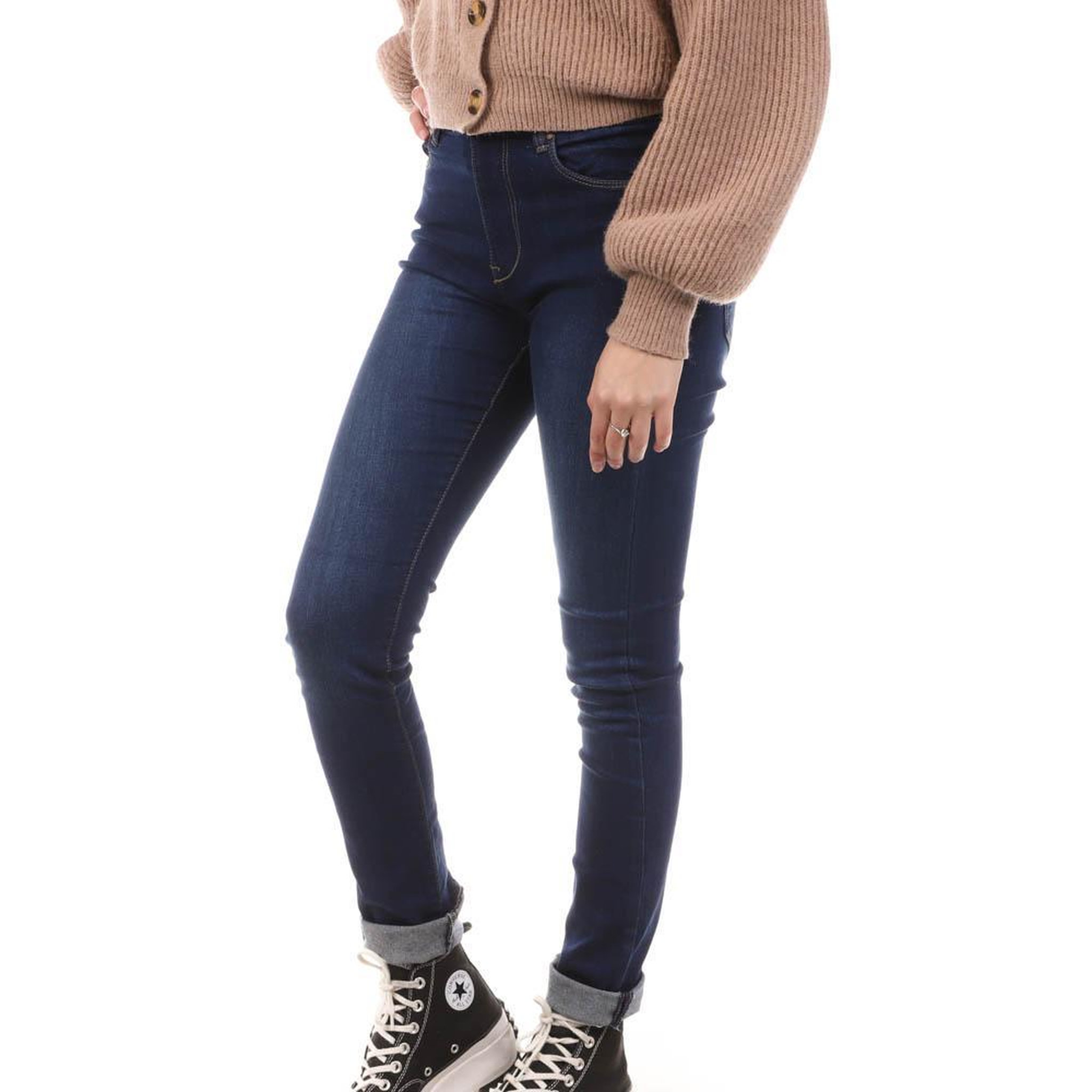 Voir la diapositive 1 : Lee Cooper Jean Slim fit  foncé Femme Lee Cooper Brushed