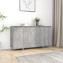 Voir la diapositive 1 : VIDAXL Buffet gris beton 135x41x75 cm bois d'ingenierie
