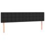 Voir la diapositive 4 : VIDAXL Tete de lit a LED Noir 200x5x78/88 cm Similicuir