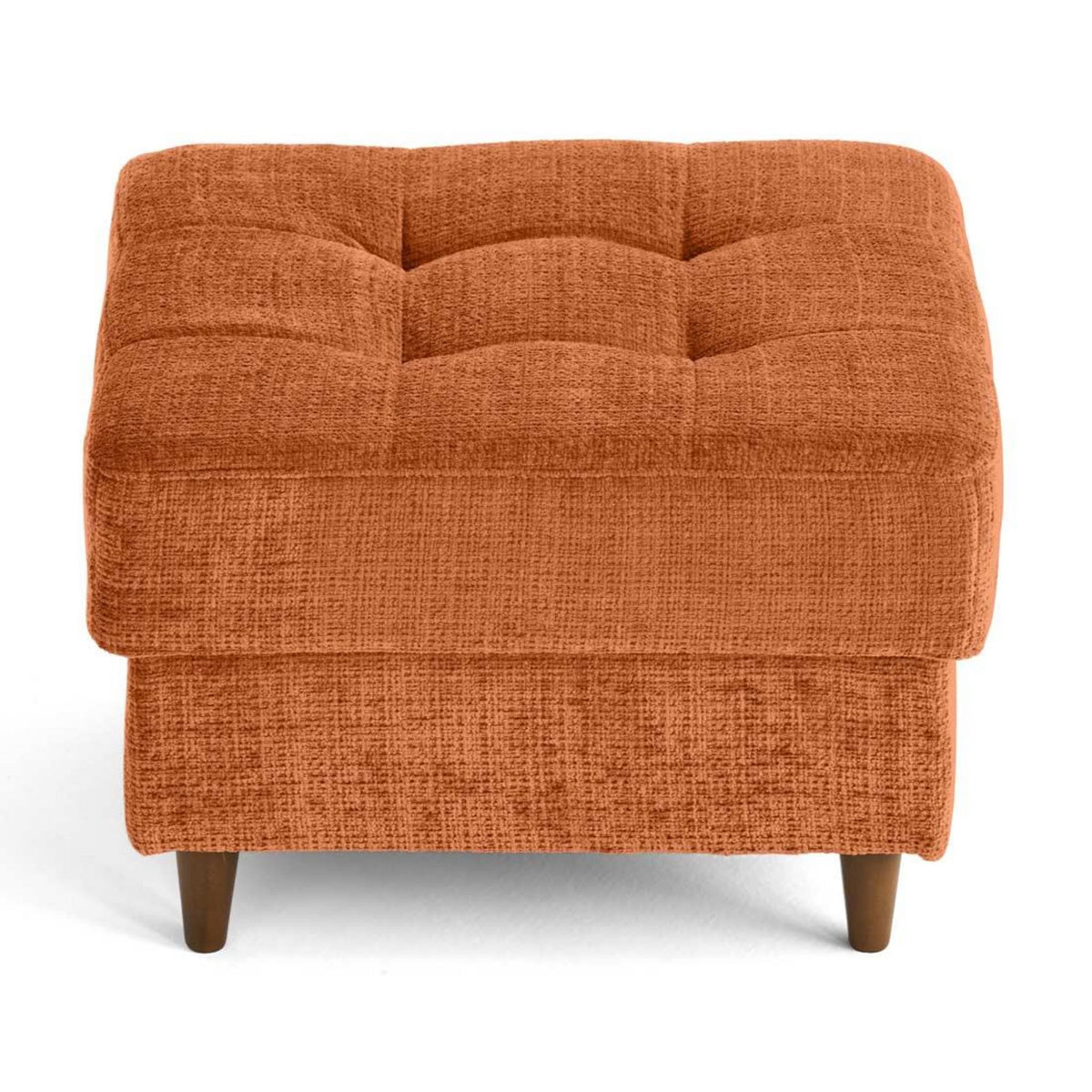 LISA DESIGN Anna - pouf en velours texturé - pieds en bois