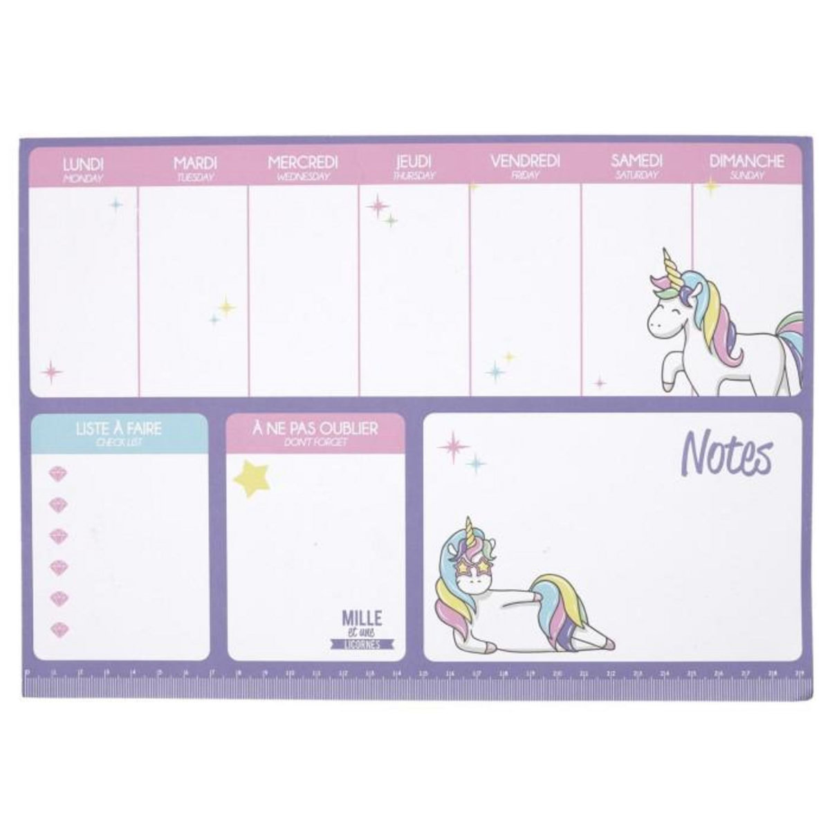 Paris Prix Organisateur de Bureau  Licorne  29cm Violet