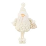 Paris Prix Statuette Déco Père Noël  Pochon  38cm Blanc