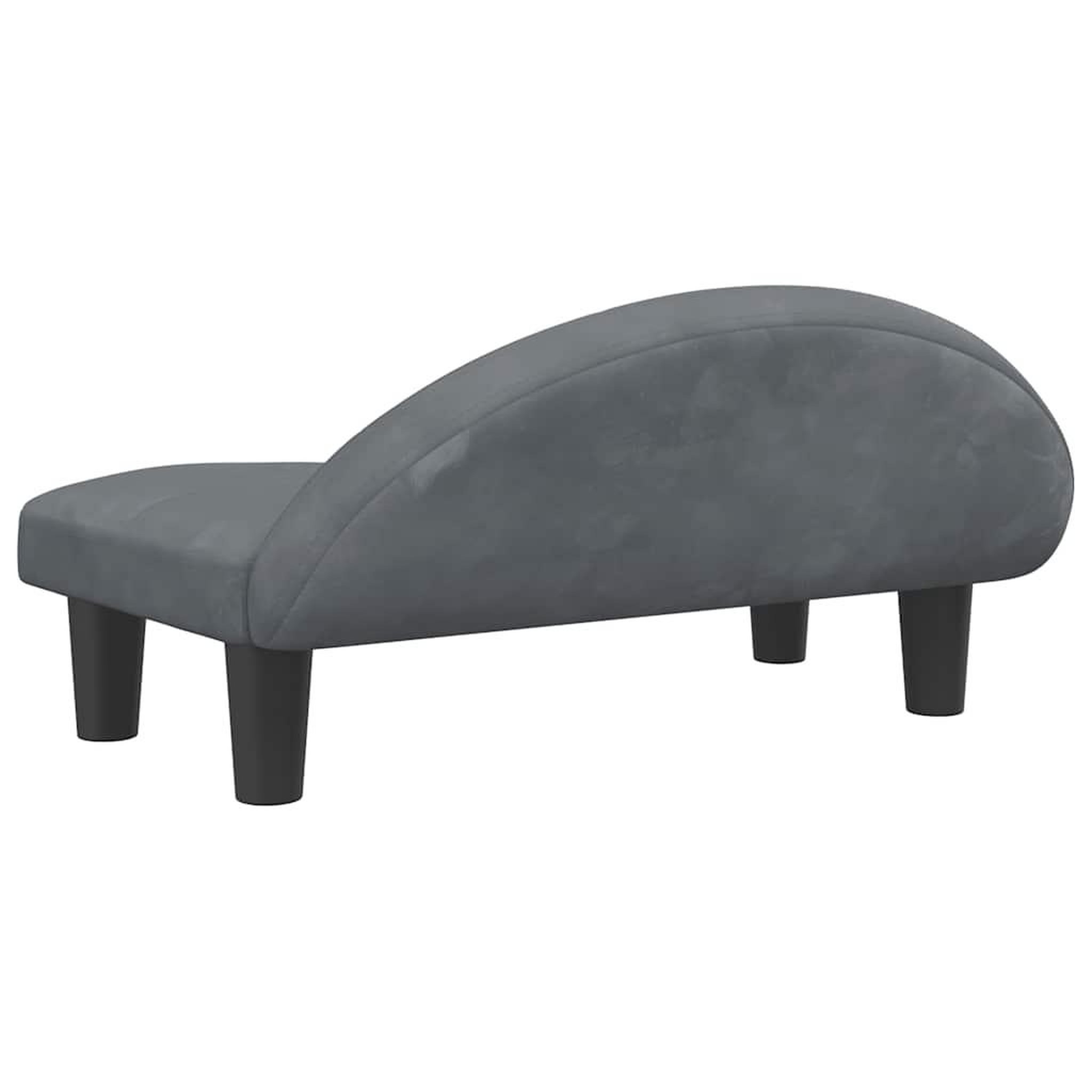 Voir la diapositive 5 : VIDAXL Lit pour chien gris fonce 70x52x30 cm velours