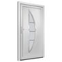 Voir la diapositive 4 : VIDAXL Porte d'entree Blanc 98x208 cm PVC