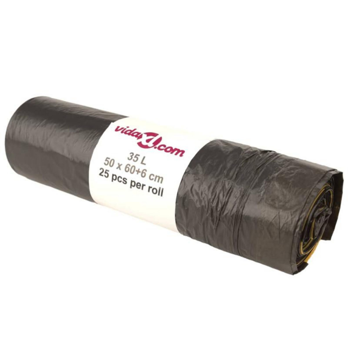 VIDAXL Sacs poubelles avec cordons 250 pcs noir 35 L