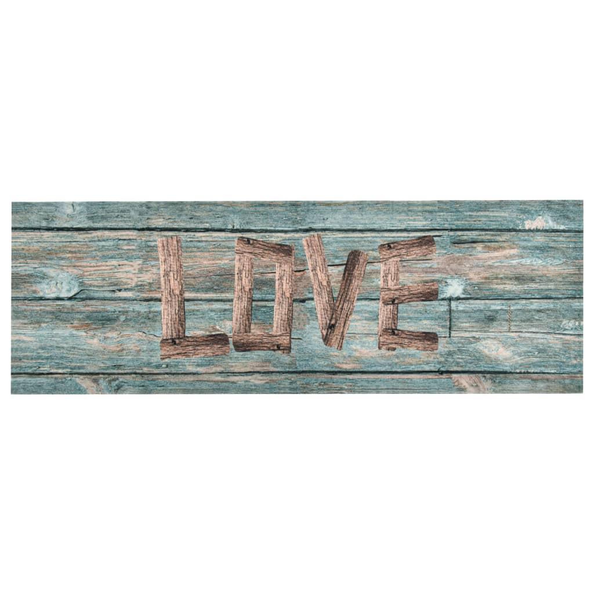 Voir la diapositive 2 : VIDAXL Tapis de sol de cuisine lavable Love 60x180 cm