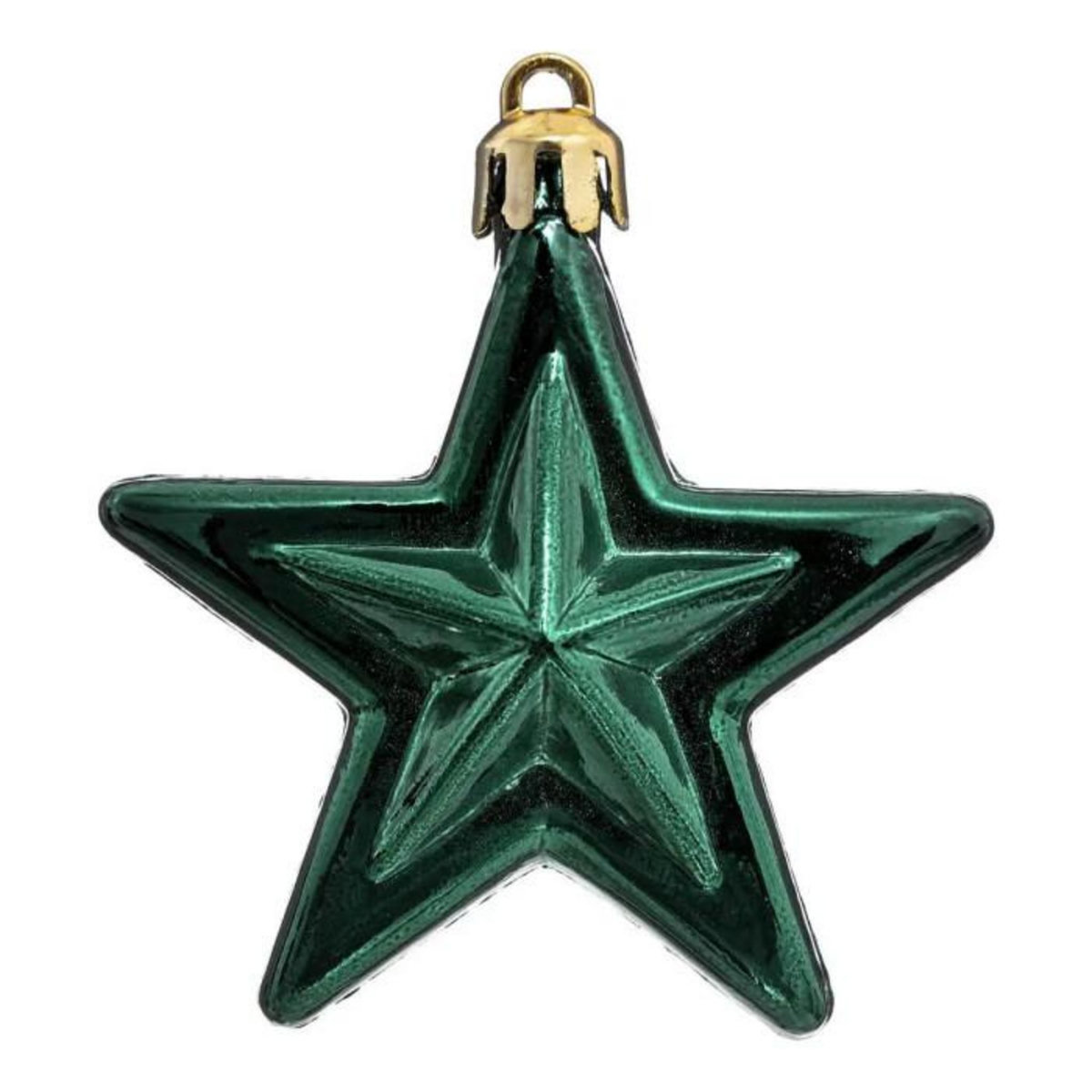 ATMOSPHERA Sujet de Noël 6 Pièces  Délice  7cm Vert, Rouge & Or