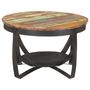 Voir la diapositive 3 : VIDAXL Table basse Ø68x43 cm Bois de recuperation massif