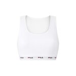 FILA Brassière femme en coton FU6157. Coloris disponibles : Blanc