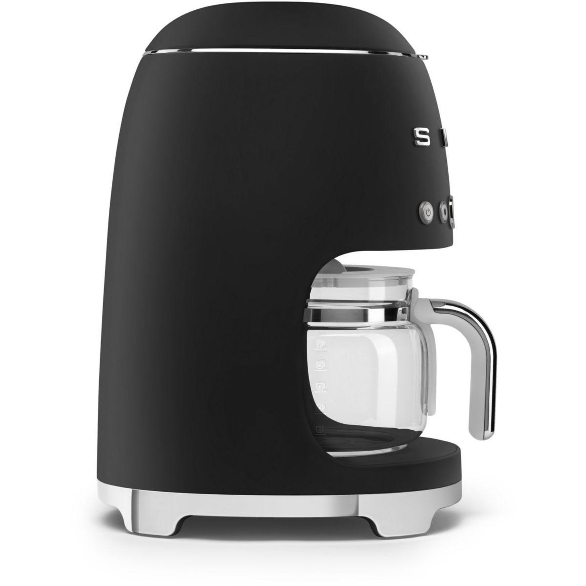 Voir la diapositive 4 : SMEG Cafetière filtre noir mat dcf02blmeu