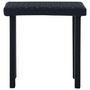 Voir la diapositive 2 : VIDAXL Table a the de jardin Noir 40x40x40 cm Resine tressee