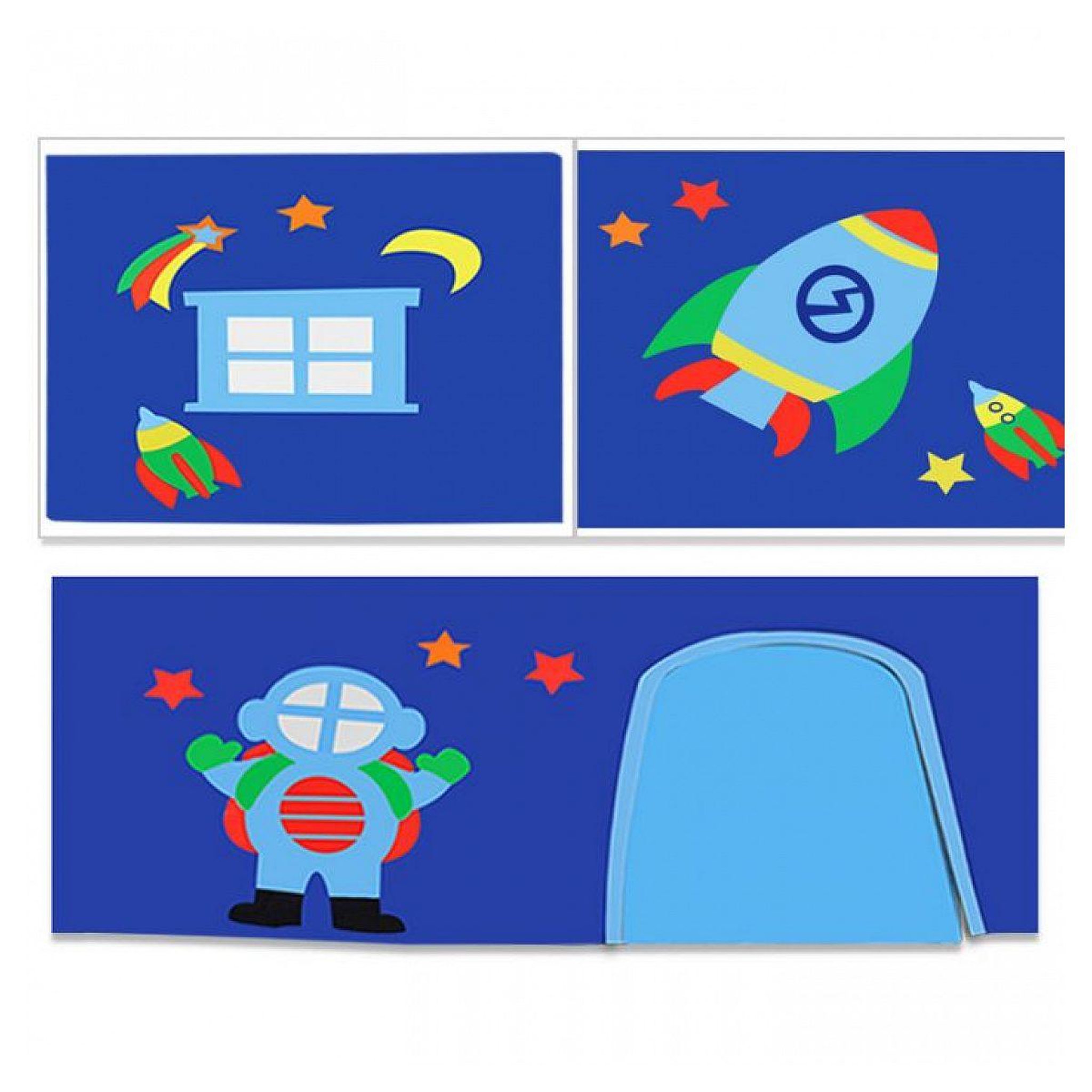 Voir la diapositive 3 : Paris Prix Lit enfant avec toboggan  pino astronaute ii  90x200cm naturel