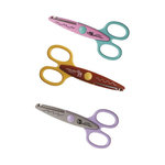 Fiskars Pack de 3 ciseaux cranteurs Kidzors? Animaux du zoo