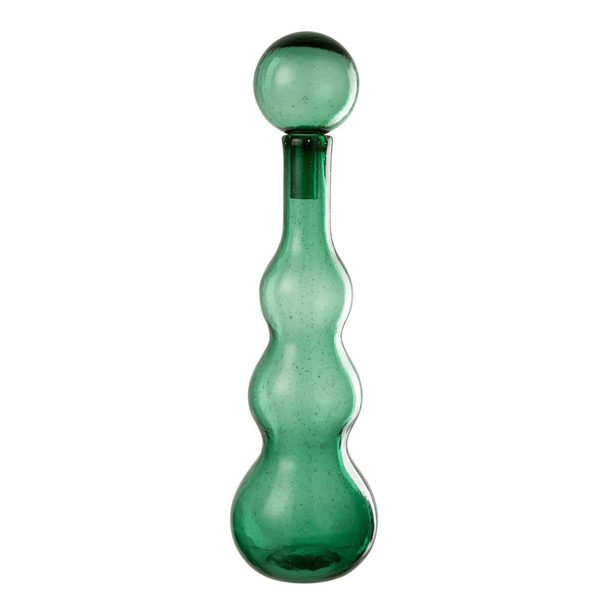 J-LINE Carafe design en verre  carol  52cm vert émeraude