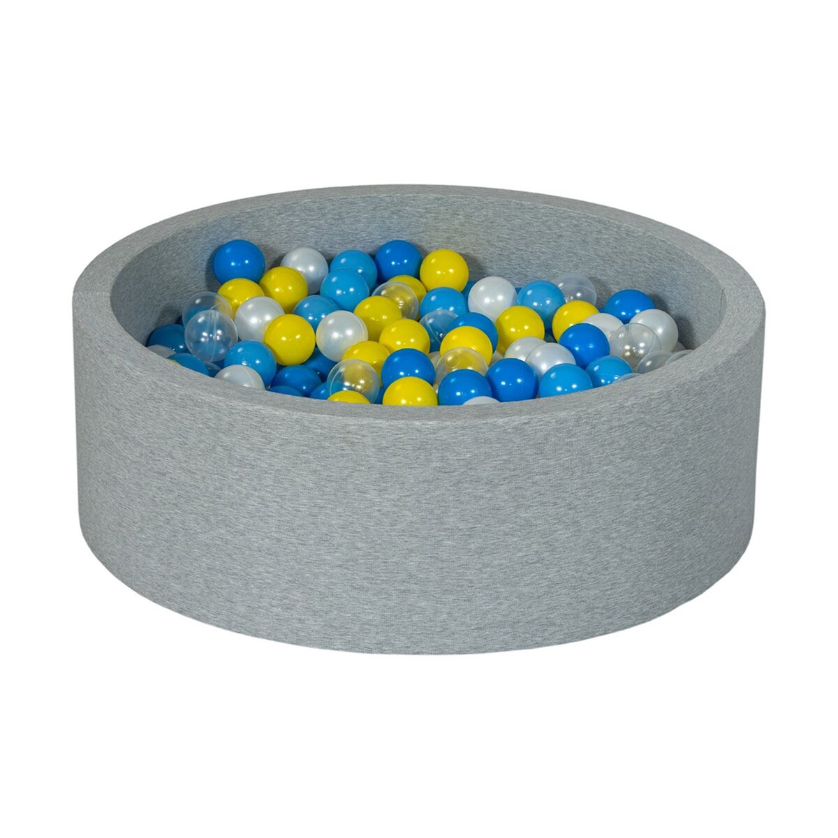  Piscine à balles Aire de jeu + 300 balles perle, transparent, jaune, bleu, bleu clair