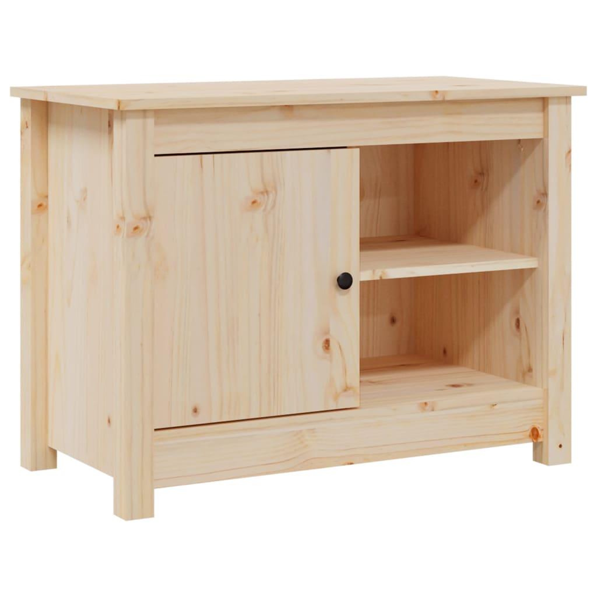 Voir la diapositive 2 : VIDAXL Meuble TV 70x36,5x52 cm Bois de pin massif
