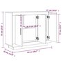 Voir la diapositive 6 : VIDAXL Buffet Chene sonoma 92x35x75 cm Bois d'ingenierie