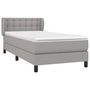 Voir la diapositive 3 : VIDAXL Sommier a lattes de lit avec matelas Gris clair 80x200 cm Tissu