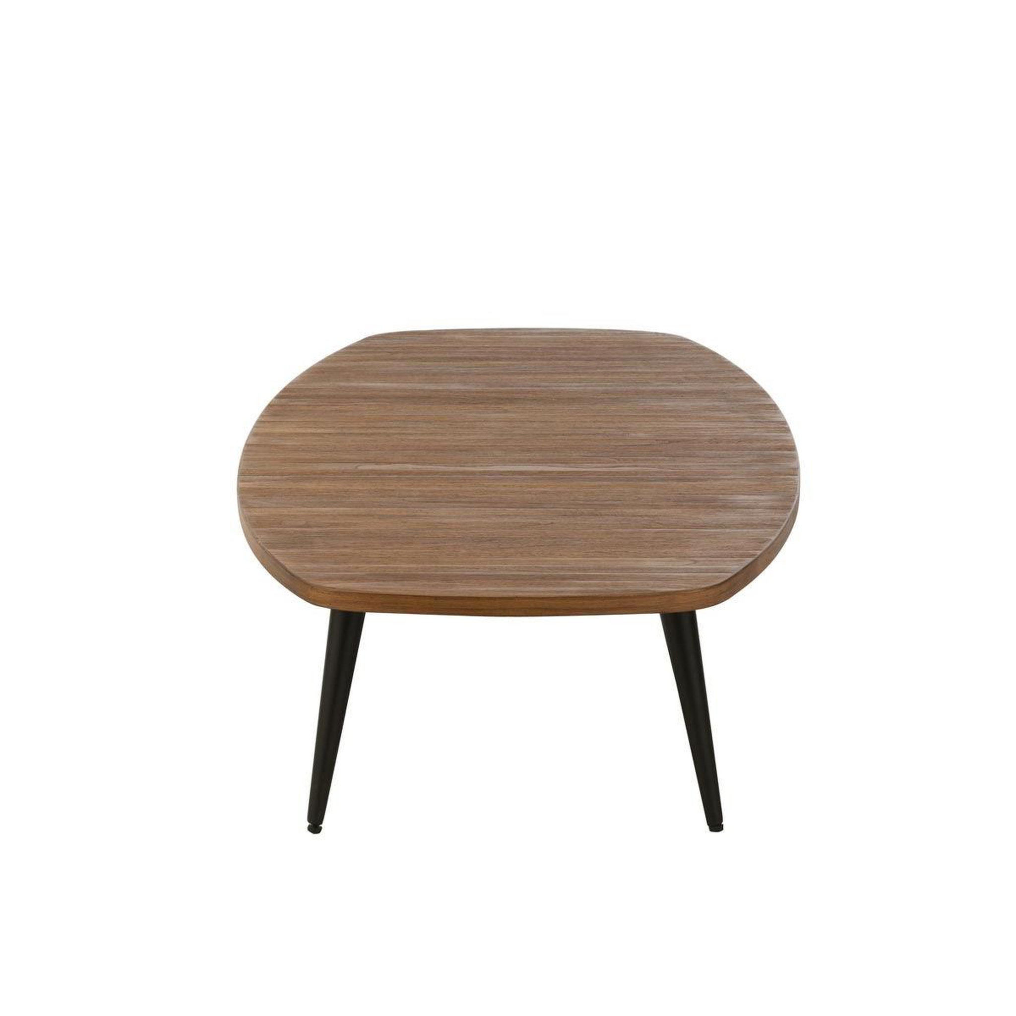 Voir la diapositive 3 : J-LINE Table basse en bois  teck  120cm naturel