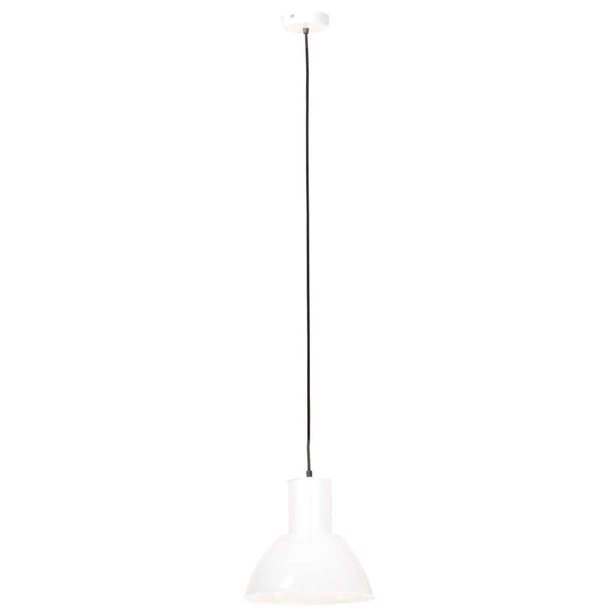 Voir la diapositive 3 : VIDAXL Lampe suspendue 25 W Blanc Rond 28,5 cm E27