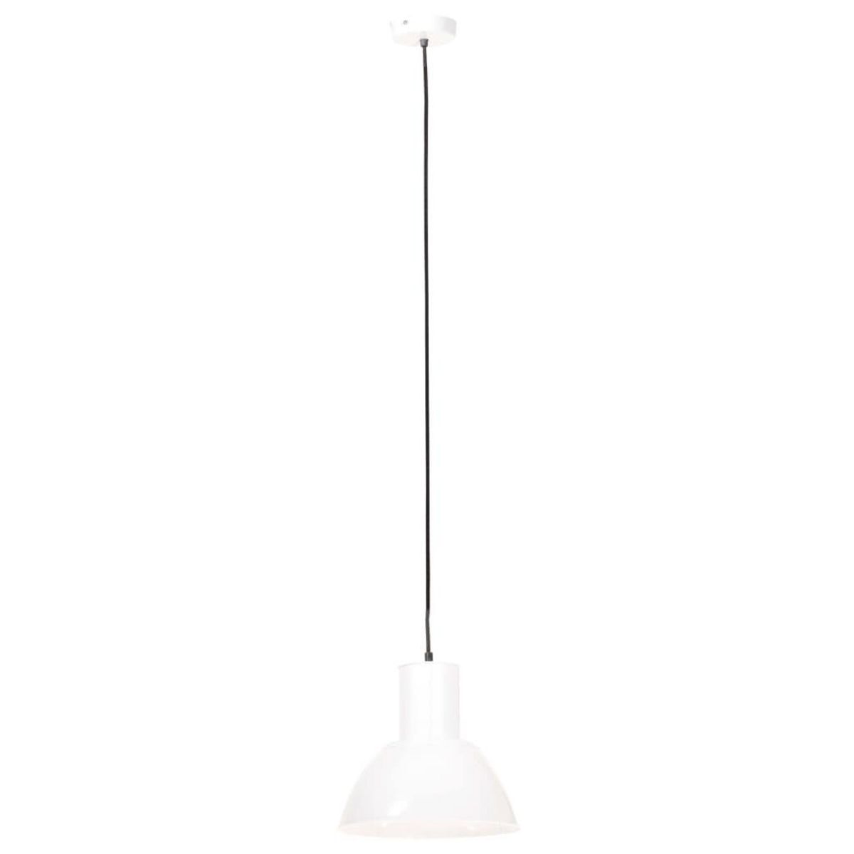 VIDAXL Lampe suspendue 25 W Blanc Rond 28,5 cm E27
