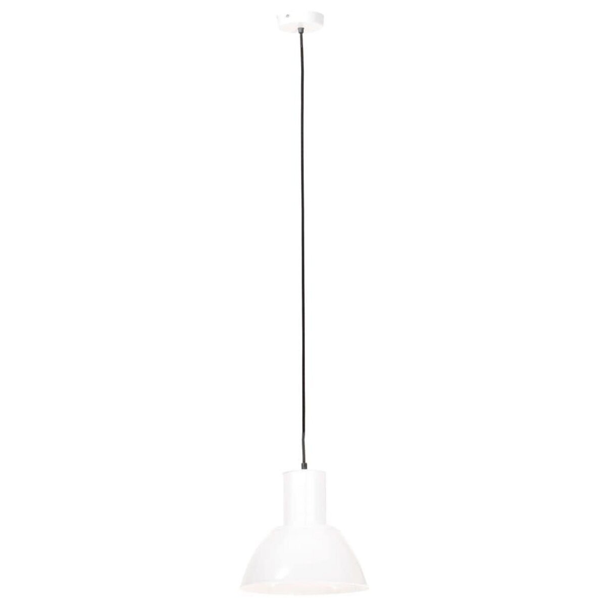 VIDAXL Lampe suspendue 25 W Blanc Rond 28,5 cm E27