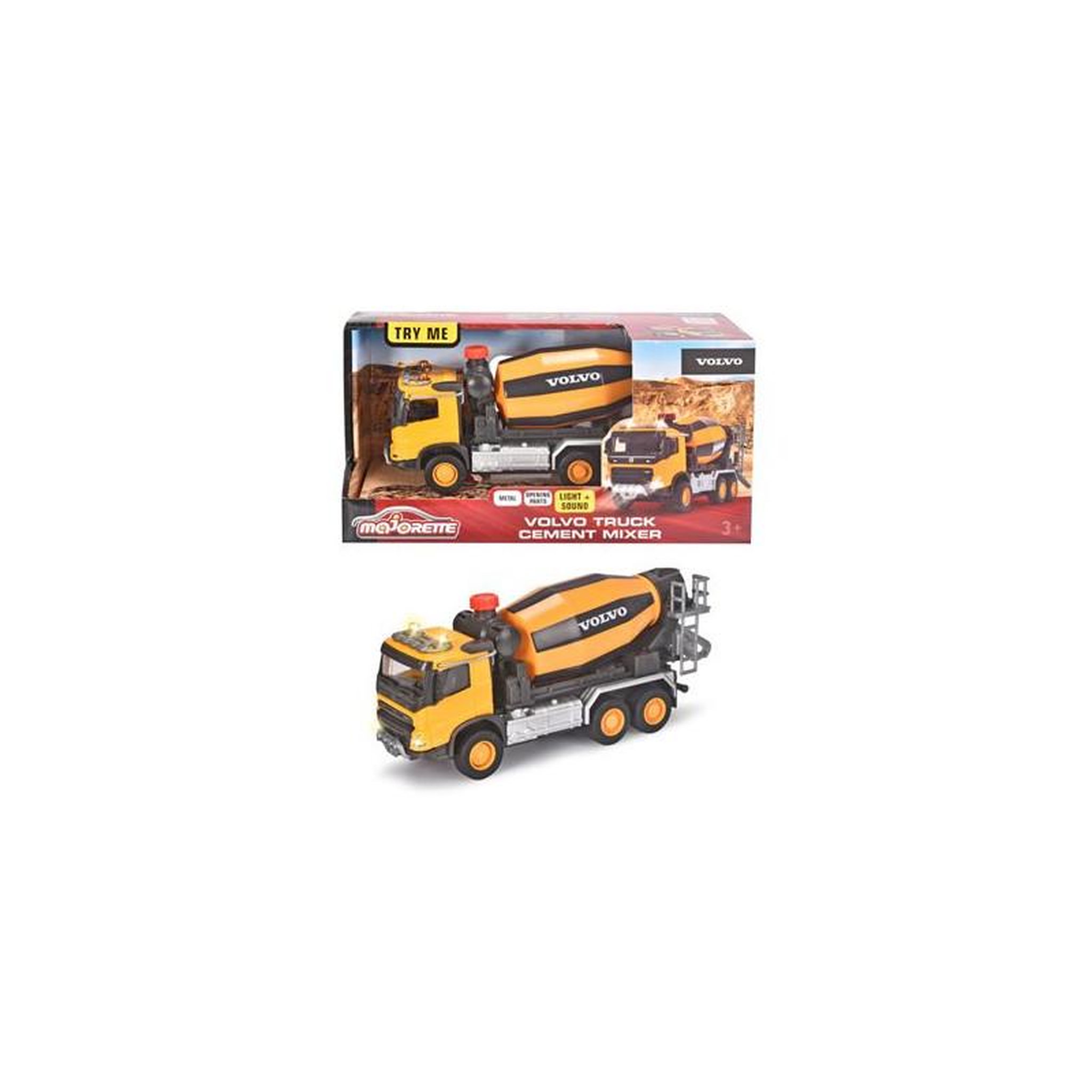 Voir la diapositive 1 : Majorette Camion toupie Majorette GS Volvo 19 cm