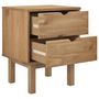 Voir la diapositive 4 : VIDAXL Table de chevet OTTA 45x39x57 cm bois de pin massif