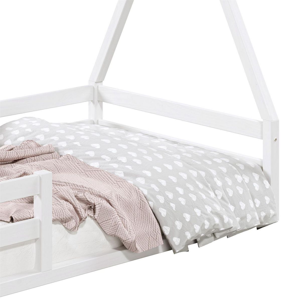 IDIMEX Lit cabane SILA 90 x 200 cm, en pin massif