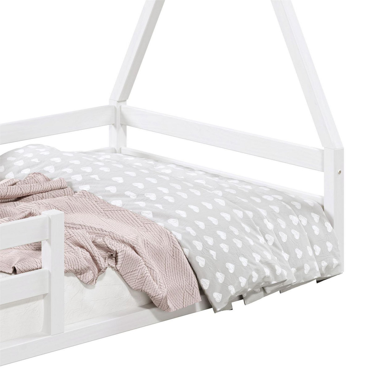 IDIMEX Lit cabane SILA 90 x 200 cm, en pin massif