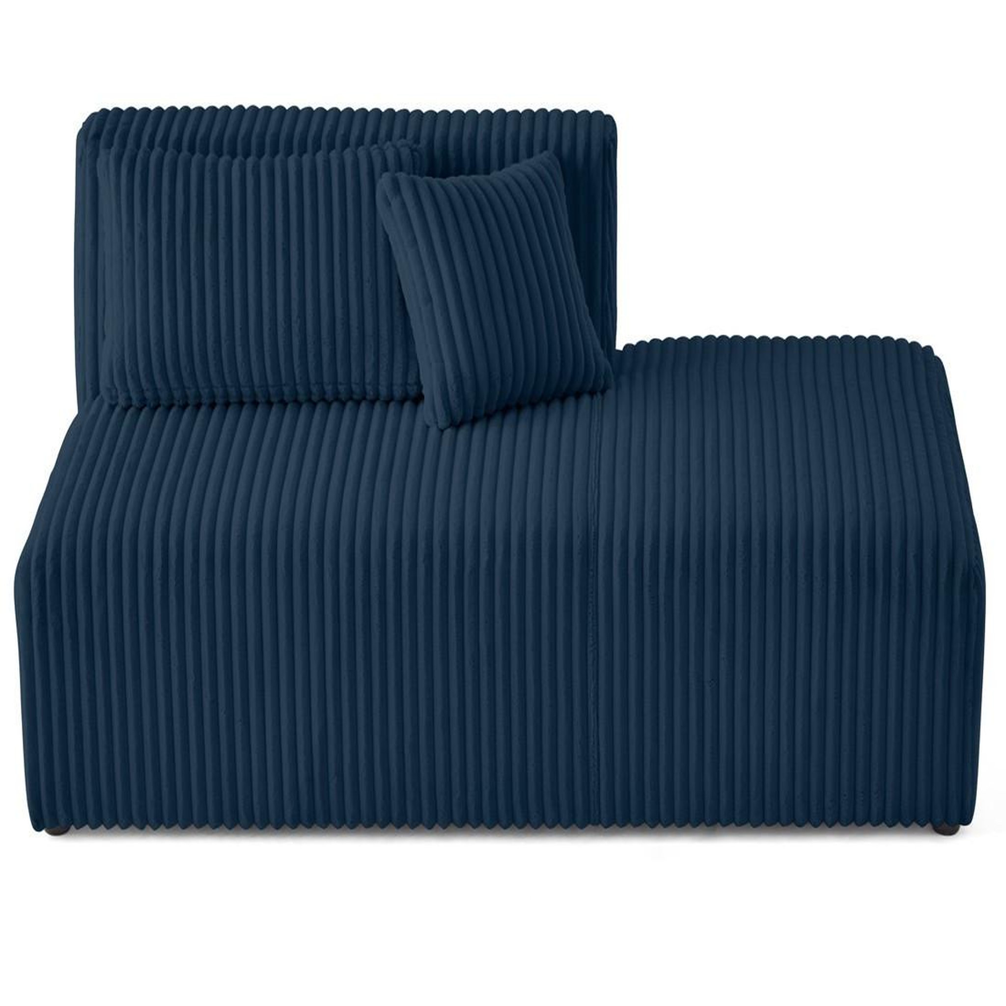 Voir la diapositive 6 : LISA DESIGN Victoire - module d'assise droit en velours côtelé grosses côtes