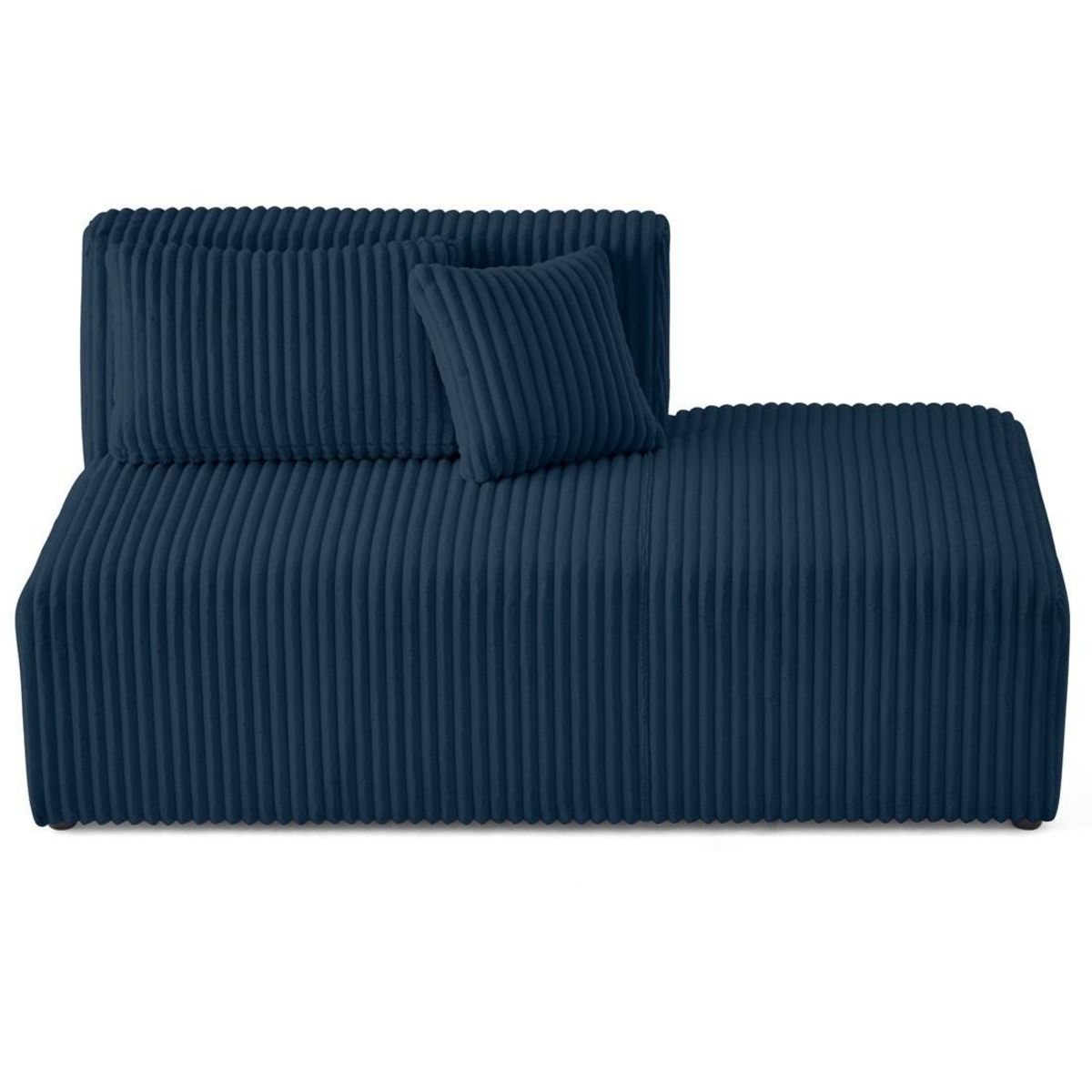 LISA DESIGN Victoire - module d'assise droit en velours côtelé grosses côtes