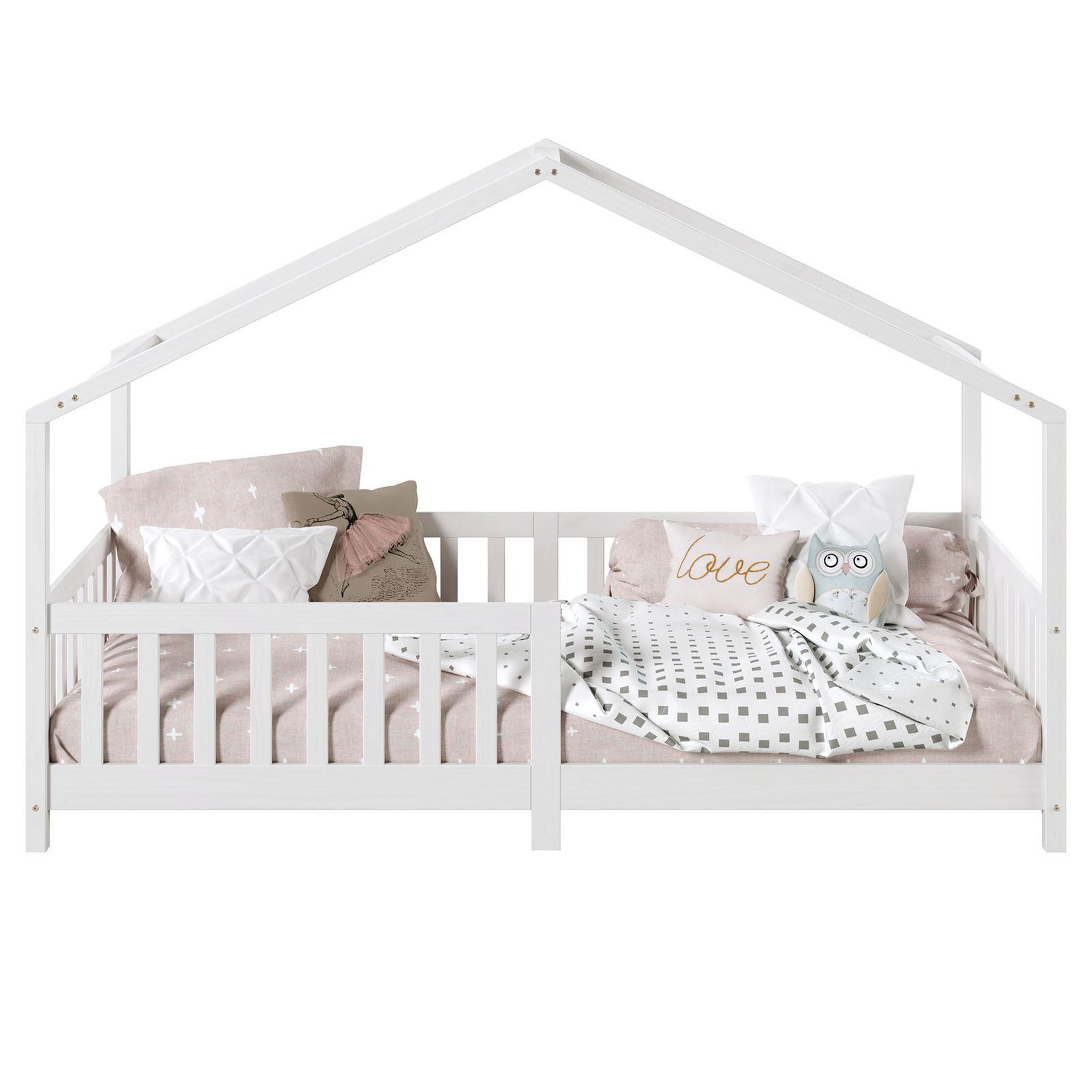 Voir la diapositive 3 : IDIMEX Lit cabane LISAN 90 x 190 cm, en pin massif