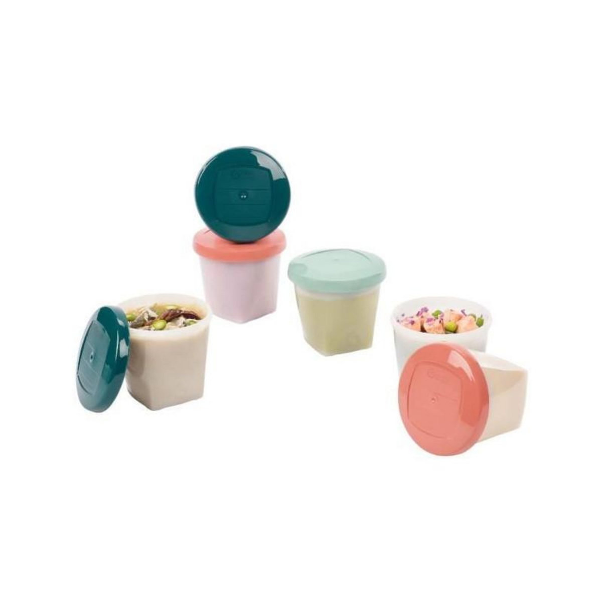 BABYMOOV Babymoov Pots de conservation Babybols Biosourcés - Lot de 6x250ml