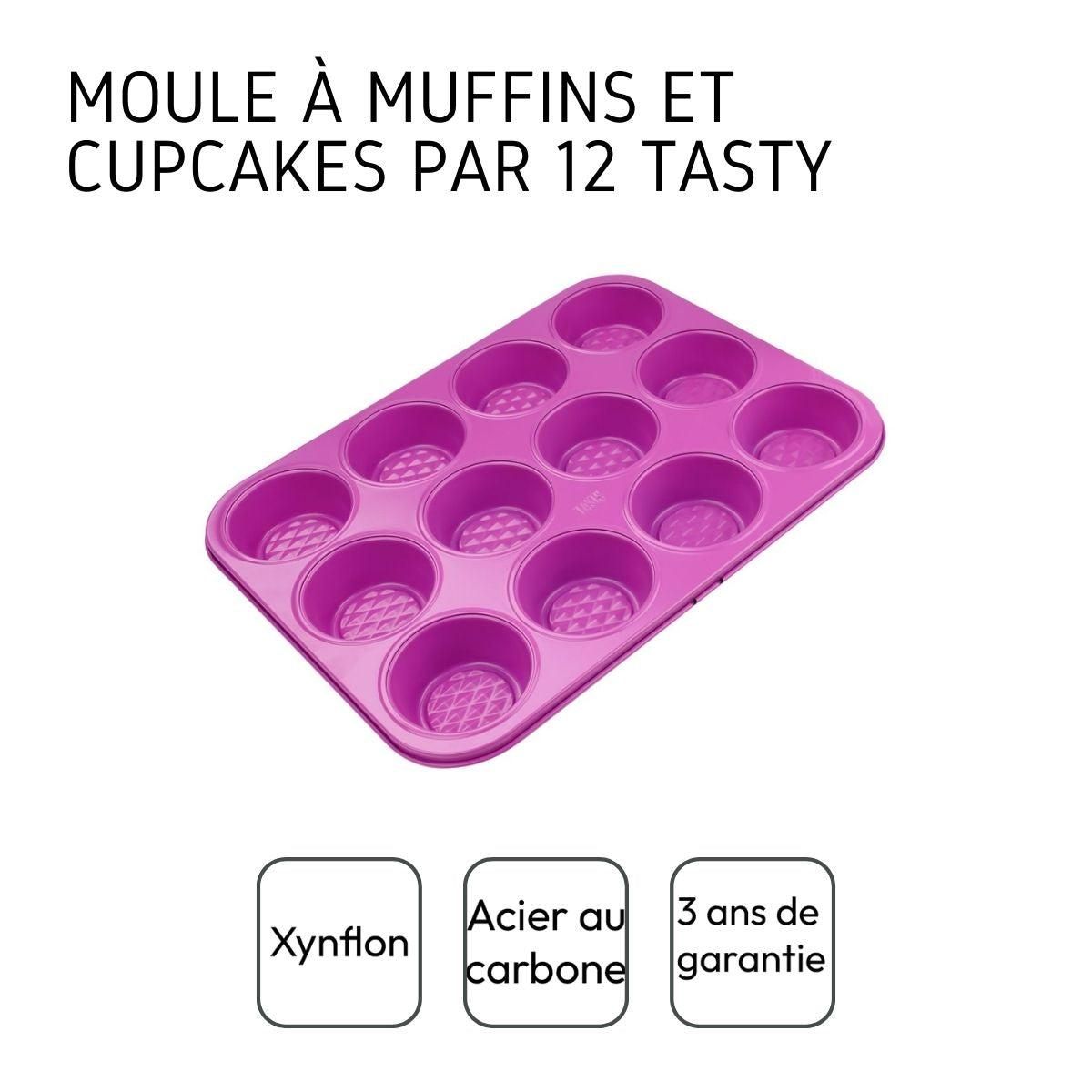 TASTY Moule à muffins 12 empreintes 35 x 27 cm Tasty Pâtisserie