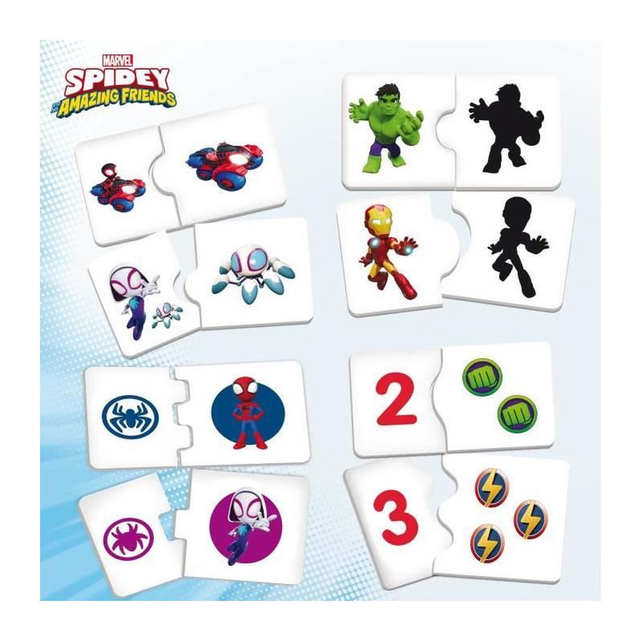 Voir la diapositive 3 : LISCIANI GIOCHI Bureau d'activités avec 10 jeux - Spidey Super desk - Edu games - LISCIANI